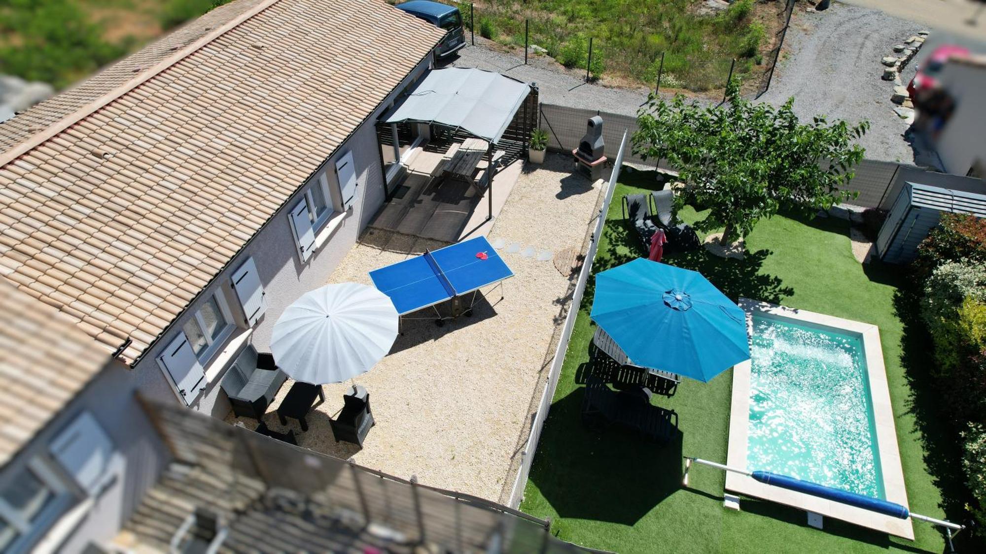 En Ardeche, Gite L'Odyssee Climatise Avec Sa Piscine Privee Et Chauffee Жоаюз Екстериор снимка